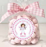 personalized outer space theme birthday sticker