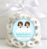 personalized twin communion sticker