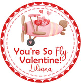 personalized you’re so fly valentine stickers