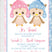pink blue owl baby shower invitations winter hat theme