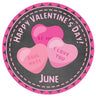 pink conversation heart valentines sticker