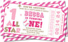 pink girls baseball invitation cards first birthday celebration style