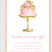 pink gold birthday cake invitations elegant celebration theme