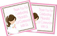 pink kneeling girl first communion stickers