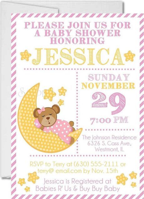 pink over the moon celestial baby shower theme