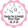 pink retro dice stickers