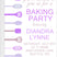purple baking party birthday invitations colorful baking utensil design