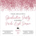 rose gold Graduation party invitation
