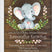 rustic elephant baby shower invitations wood background theme