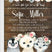 rustic floral arctic animal baby shower invitations for girls