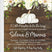 rustic green white neutral wood pumpkin baby shower invitations