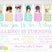 sleepover birthday party invitations pastel pajama design