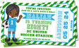 soccer invitation cards girls birthday celebration style