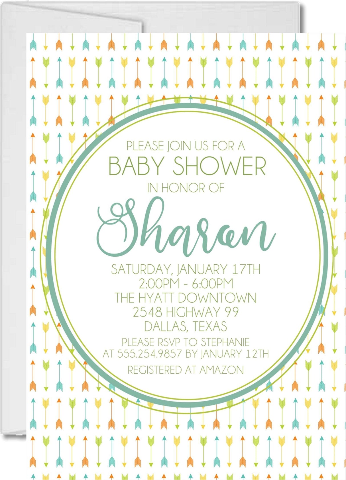southwestern invitation cards rustic tribal style