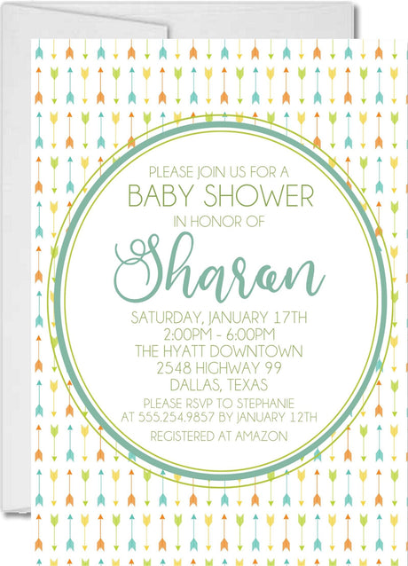 southwestern invitation cards rustic tribal style