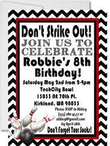 strike up some fun invitations retro bowling alley theme
