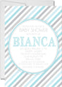 striped baby shower invitations blue gray pattern design