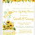 sunflower drive by baby shower invitations rustic theme
