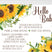 sunflower sip and see invitations rustic floral design