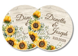 sunflower wedding stickers