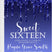 sweet 16 invitations royal blue drip design