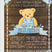 teddy bear boy shower invitations wood background theme