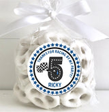 track number race car theme sticker