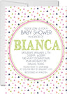 triangle baby shower invitation cards festive colorful style