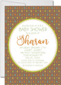 tribal baby shower invitations colorful arrow pattern design