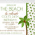 tropical beach birthday invitations palm tree seaside theme