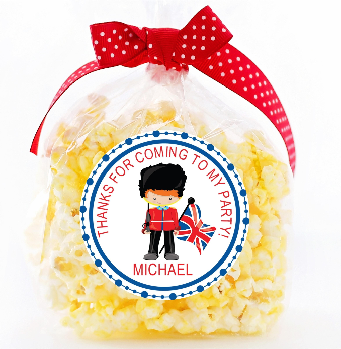 uk soldier theme personalized sticker