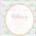umbrella baby shower invitations mint coral pattern design