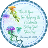 Under the Sea Baby Shower Stickers – Jellyfish Ocean Theme Favor Labels