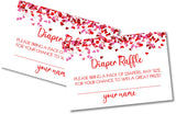 Valentine Hearts Diaper Raffle Tickets