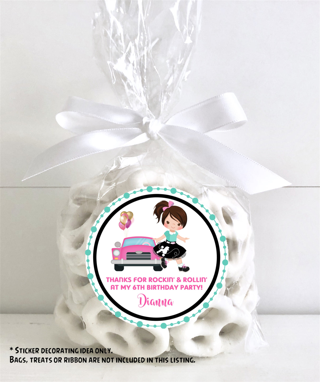 vintage character rock n roll stickers