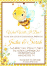 what will it bee invitations sunflower bee design