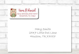 woodland owl return address labels