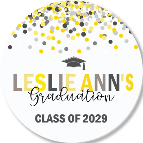 Confetti Graduation Stickers