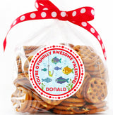 youre ofishally awesome fish valentine favor label