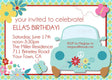 1970's Hippie Birthday Party Invitations