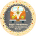 1970's Vintage Van Birthday Party Stickers Or Favor Tags