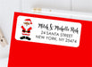 African American Santa Christmas Address Labels