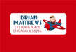 Airplane Address Labels For Boys