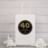 Animal print gold favor sticker