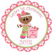 Baby Girls 1st Christmas Stickers