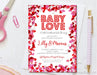 Baby Love Valentine's Day Baby Shower Invitations