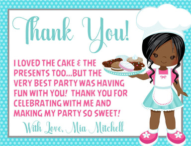 Baking Birthday Thank You Cards