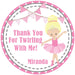 Ballet Birthday Party Stickers Or Favor Tags