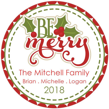 Be Merry Christmas Stickers