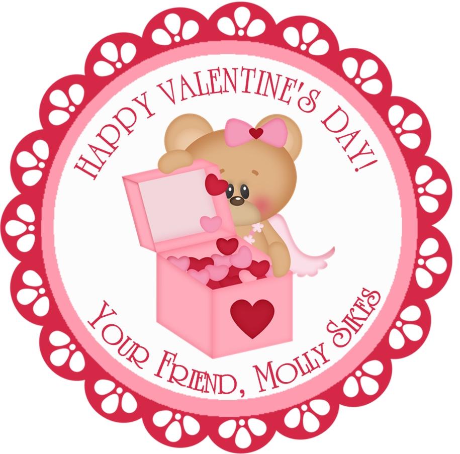 Bears Box of Hearts Valentine's Day Stickers — Party Beautifully